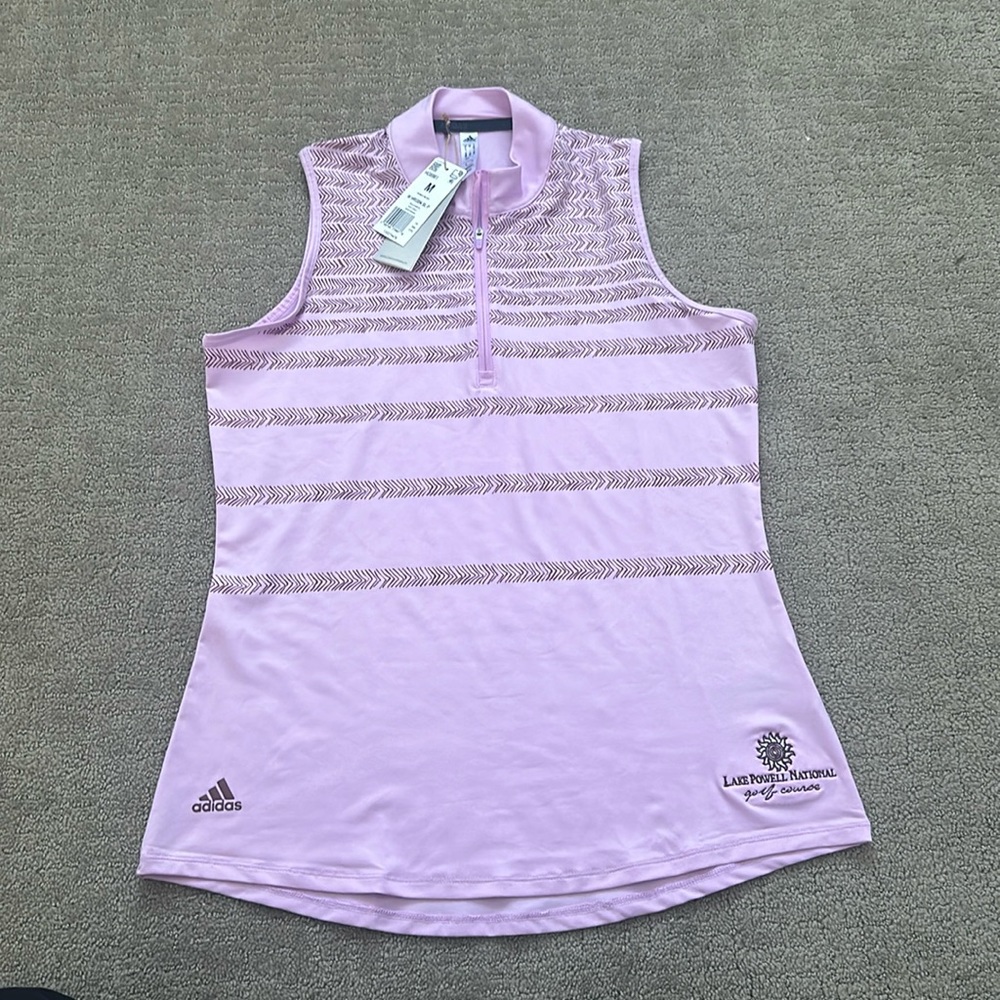 Adidas golf top sleeveless size medium new